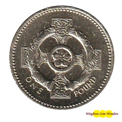 1996 £1 Coin - Celtic Cross